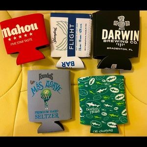 Assorted coozies: never used!